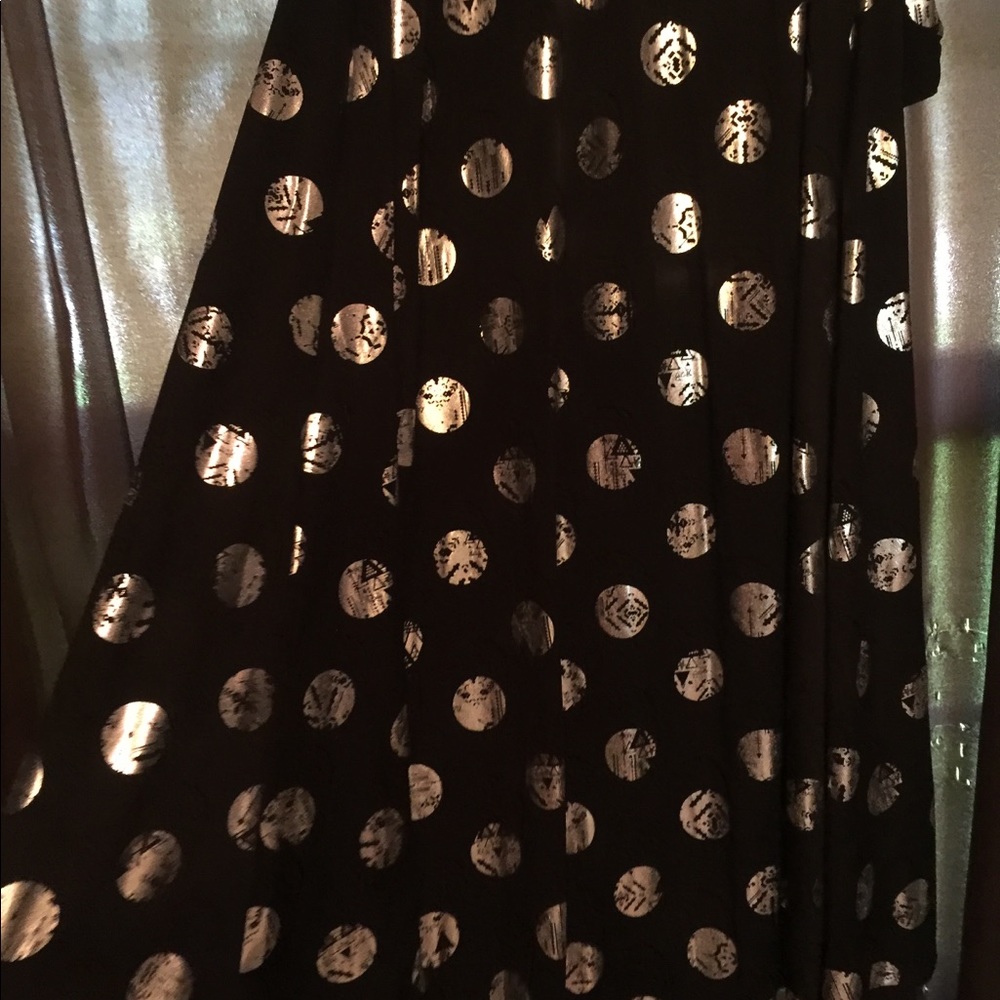 Black Lularoe elegant maxi skirt 3xl EUC